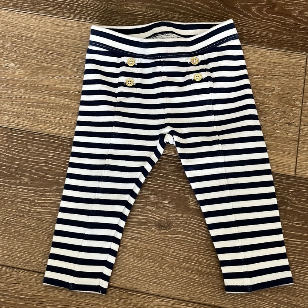 Janie and Jack navy striped pants